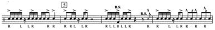 An example excerpt of sheet music.