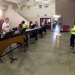 Pit rehearsing with Pam Wasko.