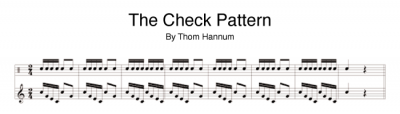 Thom Hannum's "Check Pattern."